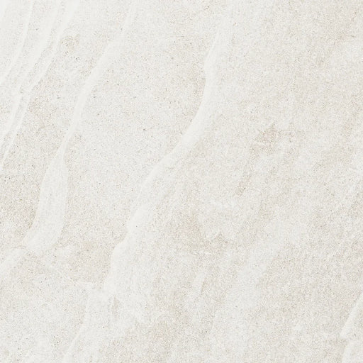 Dettaglio piastrella in gres porcellanato effetto pietra naturale scandinava della Collezione Nordic Stone di Ceramica Settecento, colore White 60x60