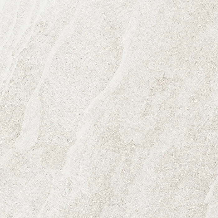 Dettaglio piastrella in gres porcellanato effetto pietra naturale scandinava della Collezione Nordic Stone di Ceramica Settecento, colore White 60x60