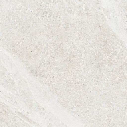 Dettaglio piastrella in gres porcellanato effetto pietra naturale scandinava della Collezione Nordic Stone di Ceramica Settecento, colore White 80x80