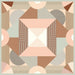 Piastrella per rivestimenti in gres porcellanato effetto cementina pop art, formato 120x120 cm, colore rosa e marrone, One Decoro 04 di 41zero42