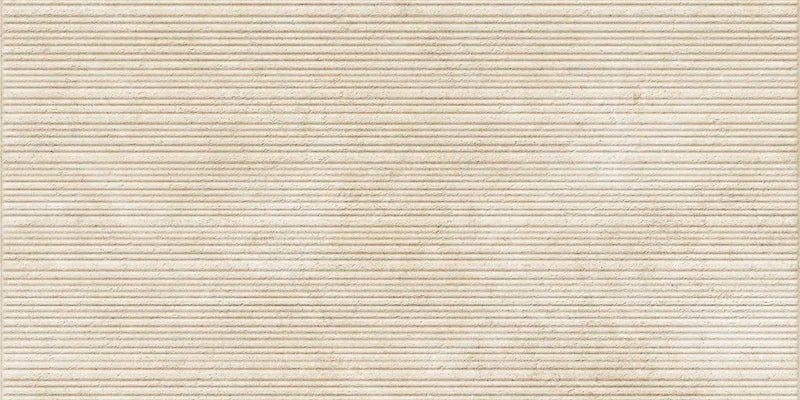 Piastrella per rivestimento in gres porcellanato effetto pietra rigata della collezione Oasi di Savoia Italia, formato 60x120 cm, Decoro Strutturato Avana