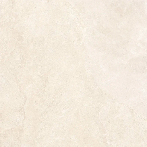 Piastrella per pavimento interno in gres porcellanato effetto pietra della collezione Oasi di Savoia Italia, formato 120x120 cm, colore Avorio