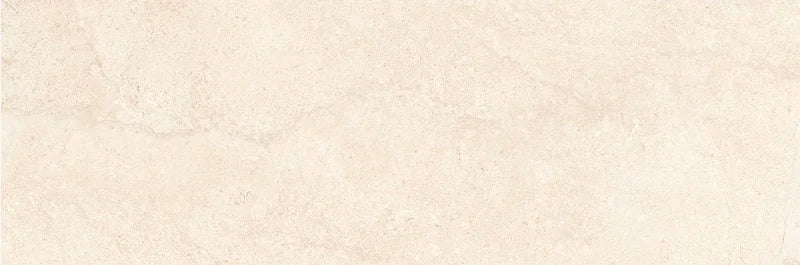 Piastrella per rivestimenti in bicottura pasta bianca effetto pietra della collezione Oasi di Savoia Italia, formato 33x100 cm, colore Avorio