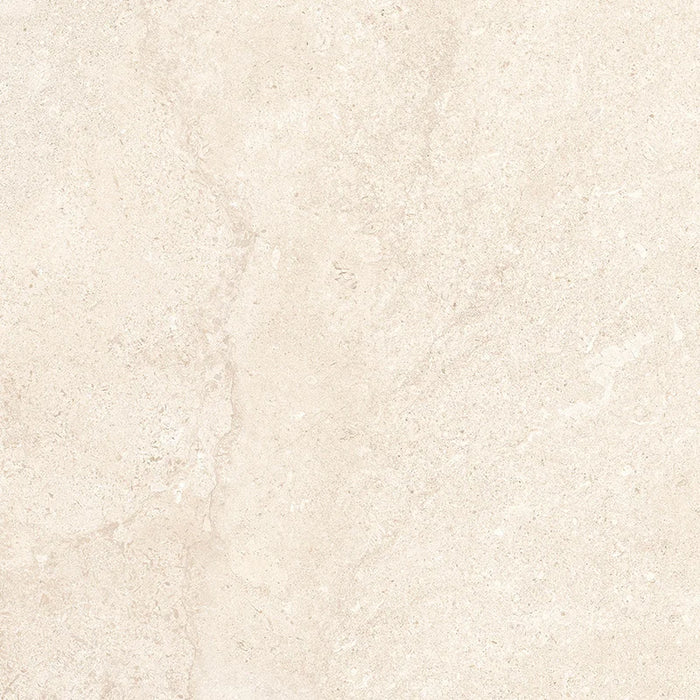 Piastrella per pavimento interno in gres porcellanato effetto pietra della collezione Oasi di Savoia Italia, formato 60x60 cm, colore Avorio