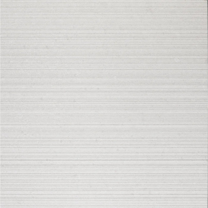 Piastrella per rivestimenti in gres porcellanato effetto pietra rigata, formato 60x60 cm, colore bianco, Otto Bianco Graffio di 41zero42