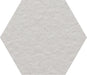 Piastrella per rivestimenti in gres porcellanato effetto pietra bocciardata, formato esagonale 22.5x19.5 cm, colore Avorio, Otto Bianco Esagona Mix di 41zero42