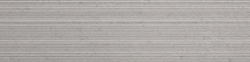 Piastrella per rivestimenti in gres porcellanato effetto mattoncino in pietra rigata, formato 7.5x30 cm, colore Grigio, Otto Grigio Mix di 41zero42