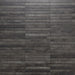 Dettaglio piastrella per pavimento e rivestimento in gres porcellanato effetto mattoncino opaco 4.8x45 cm della collezione Nolita, colore Charcoal di Ceramica Rondine
