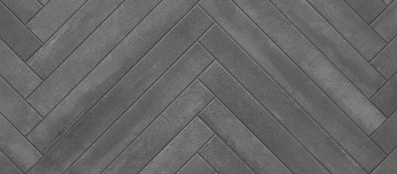 Piastrella per pavimento e rivestimento in gres porcellanato effetto mattoncino opaco 4.8x45 cm della collezione Arenosa, colore Dark Grey di Ceramica Rondine