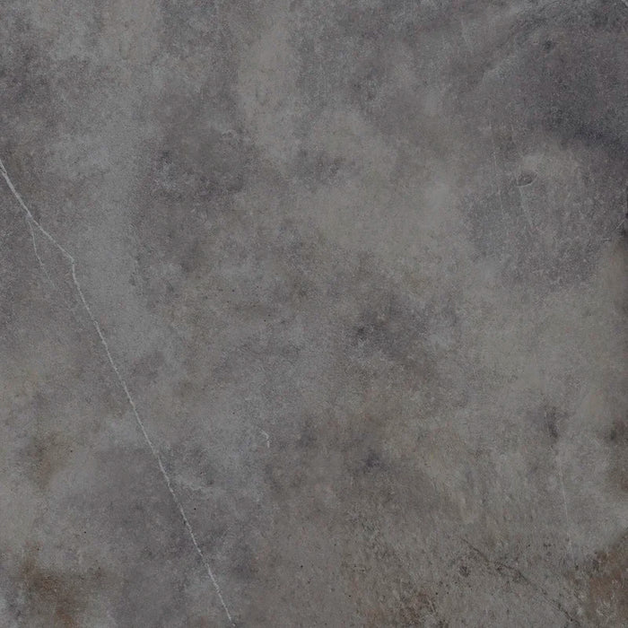 Piastrella in gres porcellanato effetto pietra naturale della collezione Pietre di Fiume di Ceramica Rondine, formato 60x60 cm, colore Antracite