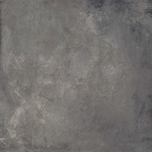 Piastrella antiscivolo per esterni in gres porcellanato effetto pietra naturale della collezione Pietre di Fiume di Ceramica Rondine, formato 60x60 cm, colore Antracite