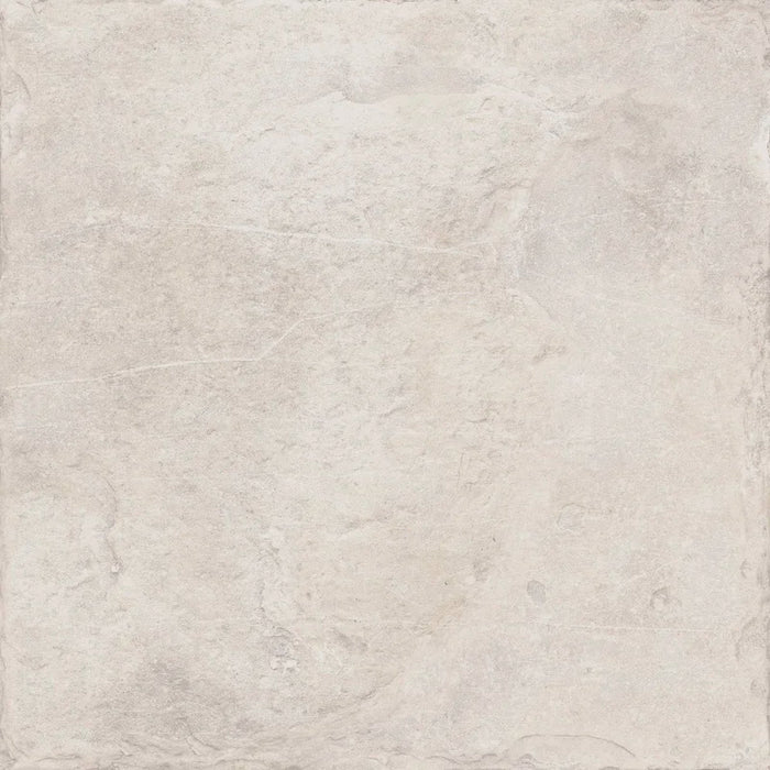Piastrella antiscivolo per esterni in gres porcellanato effetto pietra naturale della collezione Pietre di Fiume di Ceramica Rondine, formato 60x60 cm, colore Beige