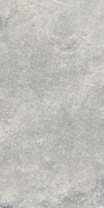 Piastrella in gres porcellanato effetto pietra naturale della collezione Pietre di Fiume di Ceramica Rondine, formato 60x120 cm, colore Grigio