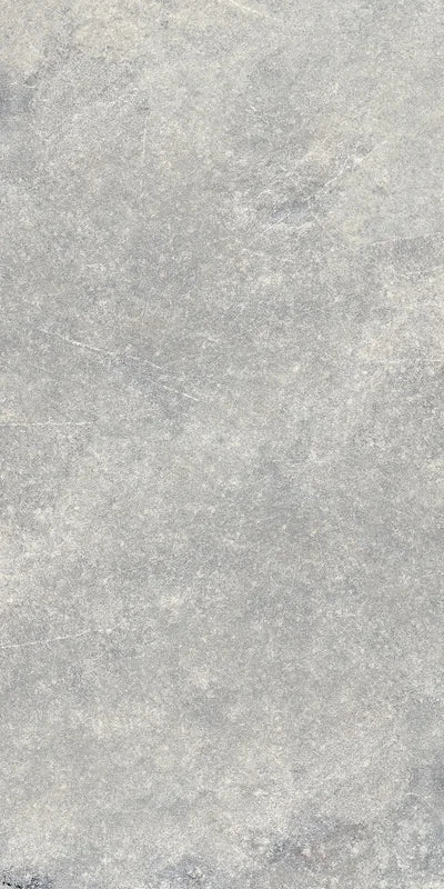 Piastrella in gres porcellanato effetto pietra naturale della collezione Pietre di Fiume di Ceramica Rondine, formato 60x120 cm, colore Grigio