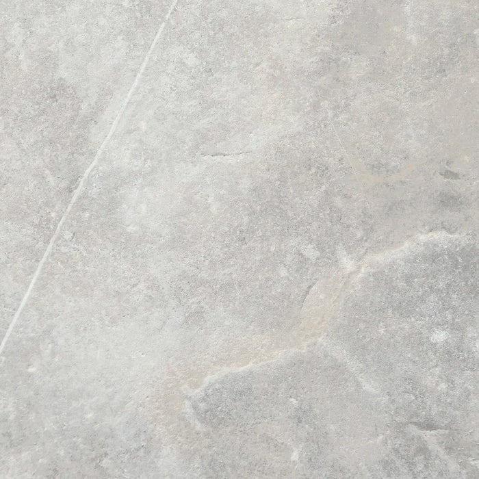 Piastrella in gres porcellanato effetto pietra naturale della collezione Pietre di Fiume di Ceramica Rondine, formato 60x60 cm, colore Grigio