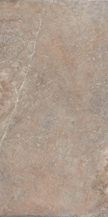 Piastrella in gres porcellanato effetto pietra naturale della collezione Pietre di Fiume di Ceramica Rondine, formato 60x120 cm, colore Tortora