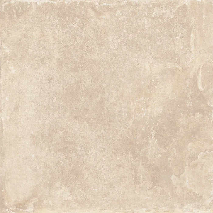 Piastrella in gres porcellanato effetto pietra vissuta della collezione Provence di Ceramica Rondine, formato 100x100 cm, colore Cream