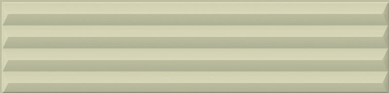 Dettaglio piastrella per rivestimento in gres porcellanato effetto mattoncino Opaco 6x25 cm della collezione Volume, colore Pyramid Sage di Ceramica Rondine