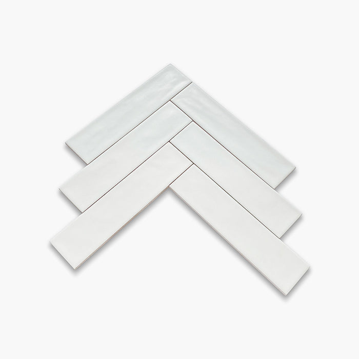 Foto Piastrella da pavimento e rivestimento in gres porcellanato serie paint di Self Style Keradom, colore WHITE formato 6x25 opaco 