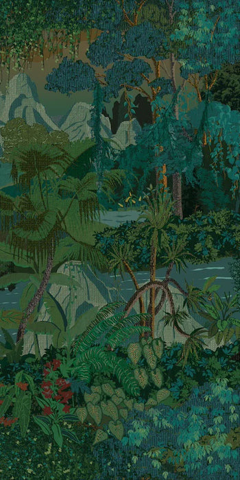 Piastrella da rivestimento in gres ultrasottile effetto carta da parati, opaco, della collezione Paper41 Up di 41zero42, 50x100 cm, Decoro natura materico Diana