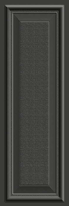 Dettaglio piastrella per rivestimento in gres porcellanato effetto boiserie 24x72 cm, collezione Park Avenue di Ceramica Settecento, colore Black