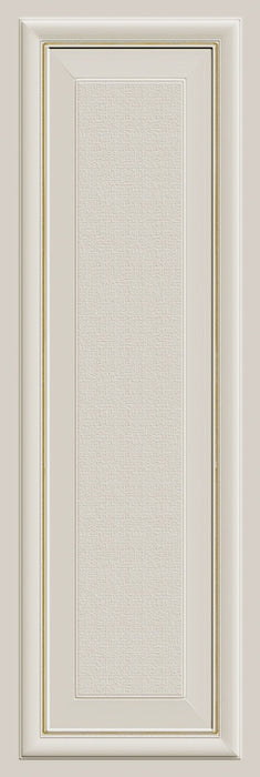 Dettaglio piastrella per rivestimento in gres porcellanato effetto boiserie 24x72 cm, collezione Park Avenue di Ceramica Settecento, colore Ivory Gold
