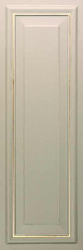 Dettaglio piastrella per rivestimento in gres porcellanato effetto boiserie 24x72 cm, collezione Park Avenue di Ceramica Settecento, colore Corda Gold