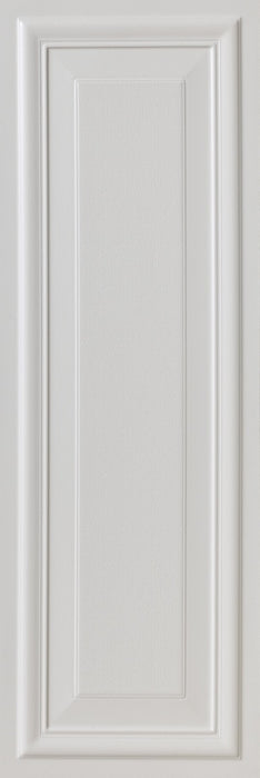 Dettaglio piastrella per rivestimento in gres porcellanato effetto boiserie 24x72 cm, collezione Park Avenue di Ceramica Settecento, colore White