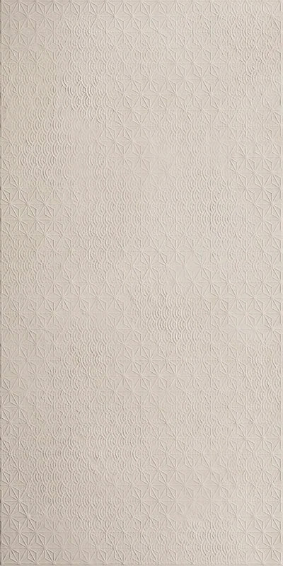Piastrella per rivestimento interno in gres porcellanato effetto resina 3D a rilievo della collezione Pastel X di Ceramica Rondine, formato 60x120 cm, colore Zen Corda