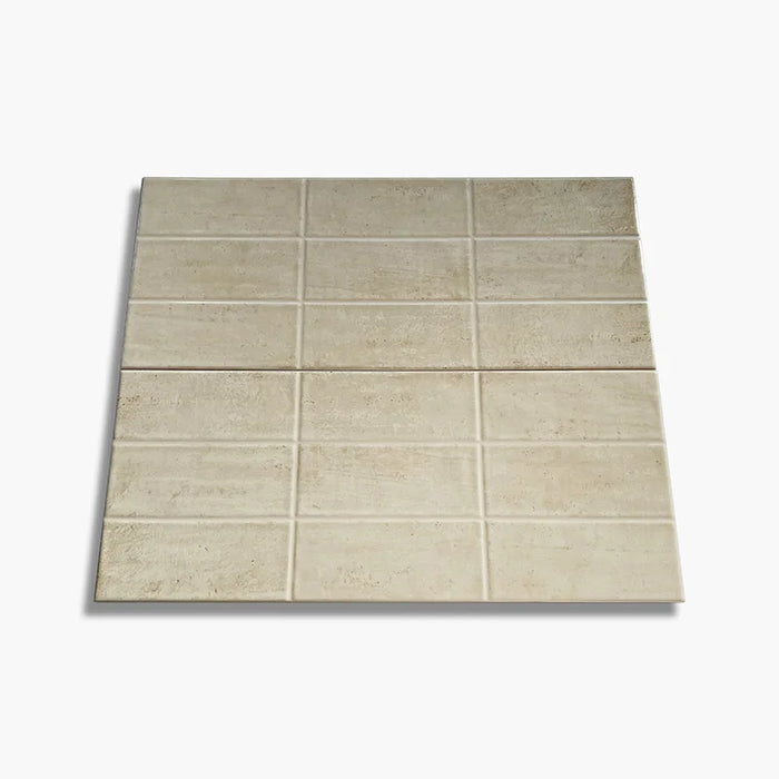 Ceramica da rivestimento interno effetto brick colore sabbia 25x60 stock fine serie