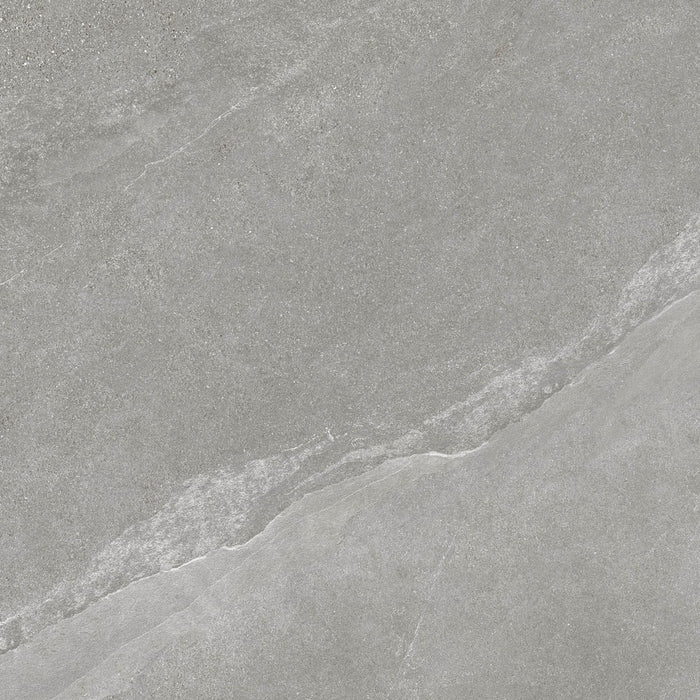 Dettaglio Piastrella in gres porcellanato effetto pietra serie Pietra Ligure di Herberia Ceramica, grigio 60x60 2