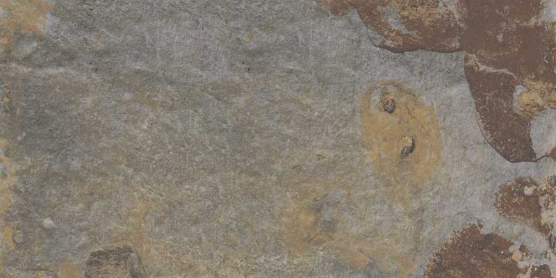 Dettaglio piastrella in gres porcellanato effetto pietra naturale esotica. Collezione Polinesia di Idea Ceramica, Colore Padang Formato 30x60 antiscivolo R11 per esterni