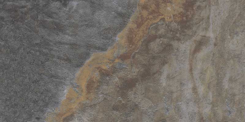 Dettaglio piastrella in gres porcellanato effetto pietra naturale esotica. Collezione Polinesia di Idea Ceramica, Colore Padang Formato 30x60 antiscivolo R11 per esterni