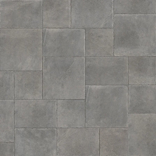 Dettaglio piastrella in gres porcellanato effetto pietra rustica della Collezione Proxi di Ceramica Settecento, colore Grigio 48x48