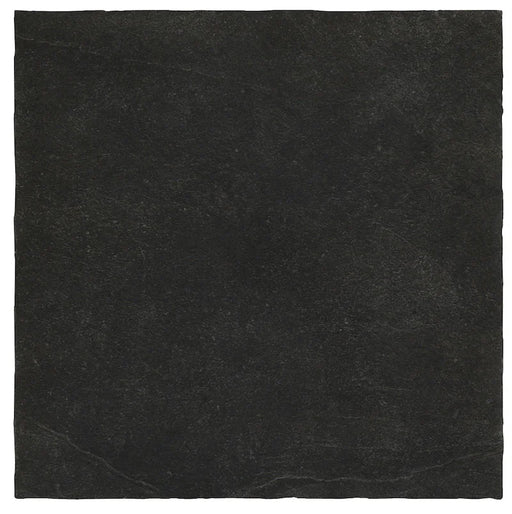 Dettaglio piastrella in gres porcellanato effetto pietra rustica della Collezione Proxi di Ceramica Settecento, colore Antracite 48x48