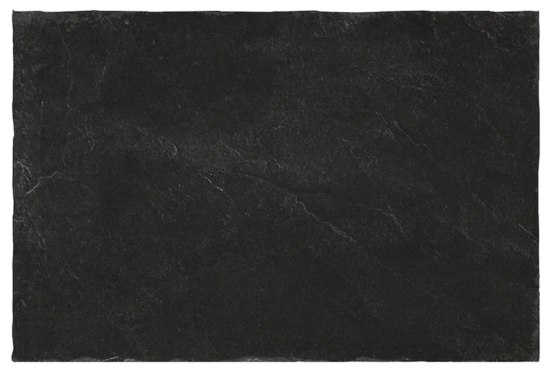 Dettaglio piastrella in gres porcellanato effetto pietra rustica della Collezione Proxi di Ceramica Settecento, colore Antracite 32x48