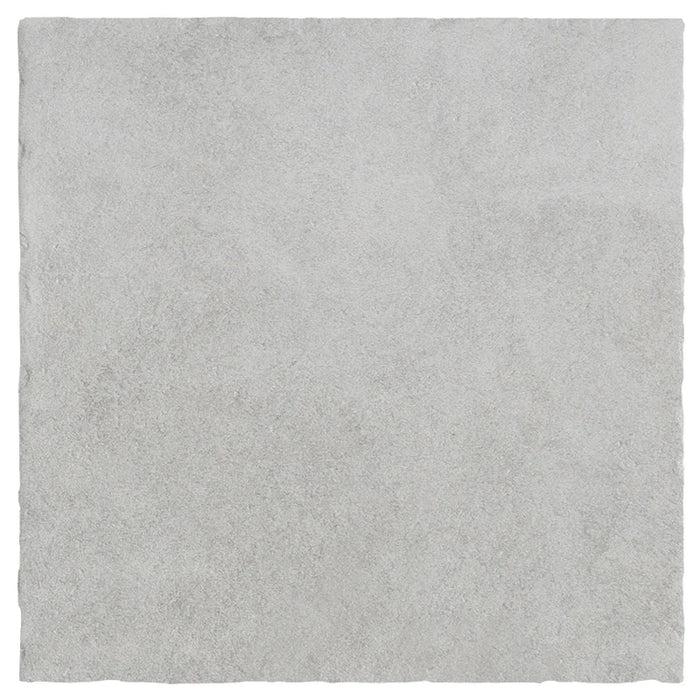 Dettaglio piastrella in gres porcellanato effetto pietra rustica della Collezione Proxi di Ceramica Settecento, colore Bianco 32x32