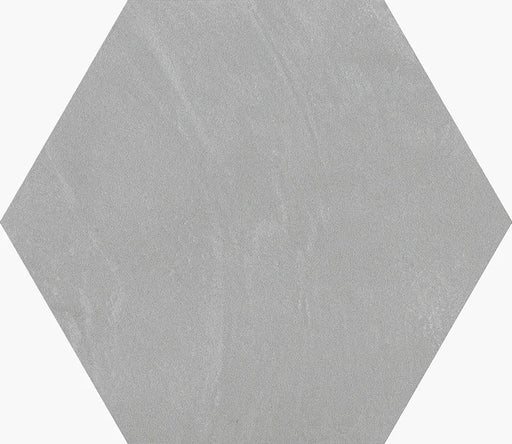 Piastrella gres Quadra Cenere 22x25 cm Eccentrico, effetto cemento esagonale opaco.