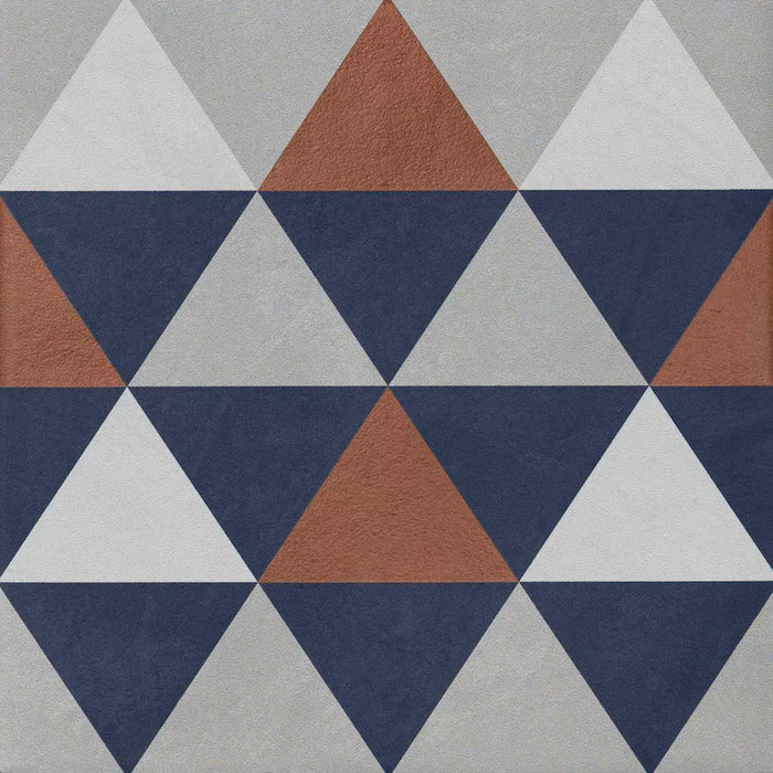 Piastrella gres Quadra Decoro 8 20.5x20.5 cm Eccentrico, effetto cementina opaco.