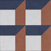 Piastrella gres Quadra Decoro 9 20.5x20.5 cm Eccentrico, effetto cementina opaco.