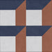 Piastrella gres Quadra Decoro CEQUA020009 20.5x20.5 cm Eccentrico, effetto cementina opaco.
