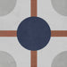 Piastrella gres Quadra Decoro CEQUA020012 20.5x20.5 cm Eccentrico, effetto cementina opaco.