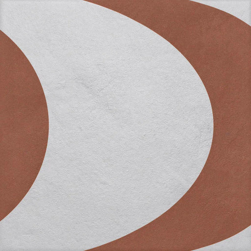 Piastrella gres porcellanato Quadra Decoro 1CEQUA020018 20.5x20.5 cm Eccentrico, effetto cementina opaco.