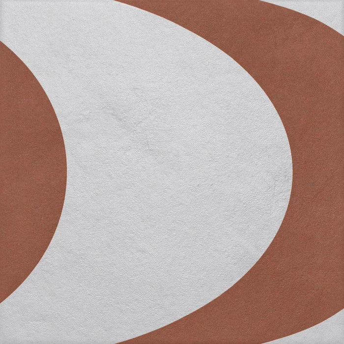 Piastrella gres porcellanato Quadra Decoro 1CEQUA020018 20.5x20.5 cm Eccentrico, effetto cementina opaco.