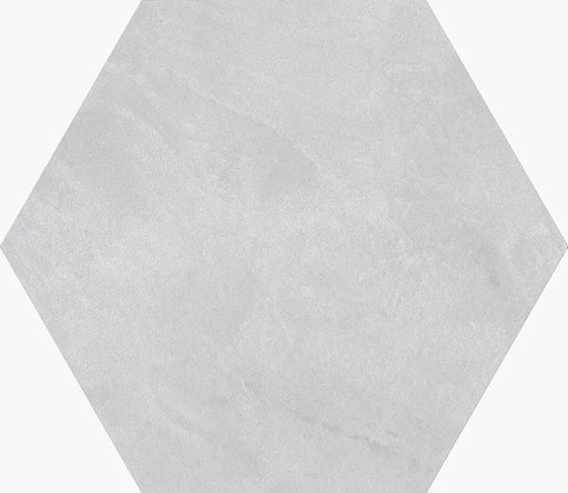 Piastrella gres Quadra Ghiaccio 22x25 cm Eccentrico, effetto cemento esagonale opaco.