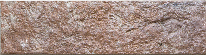 Dettaglio piastrella per pavimento e rivestimento in gres porcellanato effetto mattoncino opaco 6x25 cm della collezione Bristol, colore Red di Ceramica Rondine