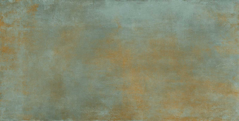 Rivestimento ceramico 60x120 cm della collezione Aurea, colore Ossido Verderame di Ceramica Rondine.