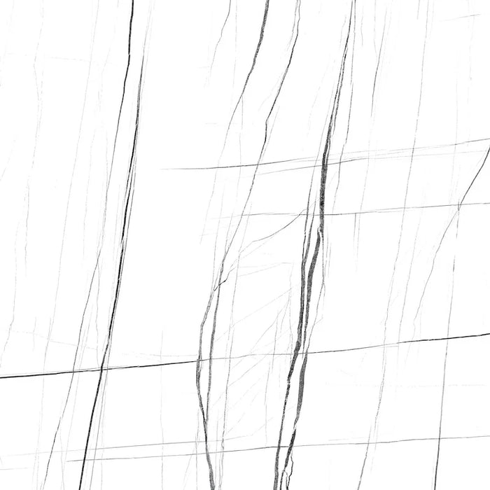 Dettaglio piastrella in gres porcellanato effetto marmo della collezione Reverse di Ceramica Settecento, colore Crystal 60x60