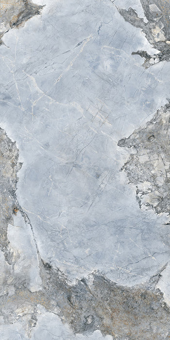 Dettaglio piastrella in gres porcellanato effetto marmo Lucido della collezione Invisible di Ceramica Rondine, formato 60x120, colore Blue