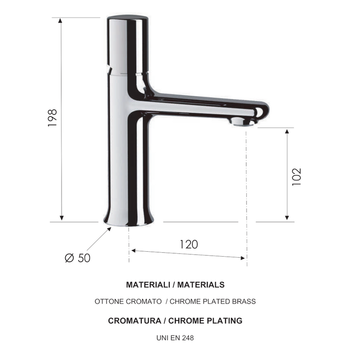 miscelatore fusion senza scheda tecnica scarico per lavabo di daniel rubinetterie